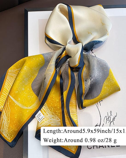 Purse Scarf For Handbags Head Scarves For Women's Hair Bags Scarfs Long Skinny Scarves Fashion Silky
