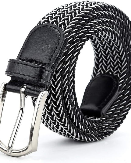 Braided Canvas Woven Elastic Stretch Belts for Men/Women/Junior with Multicolored