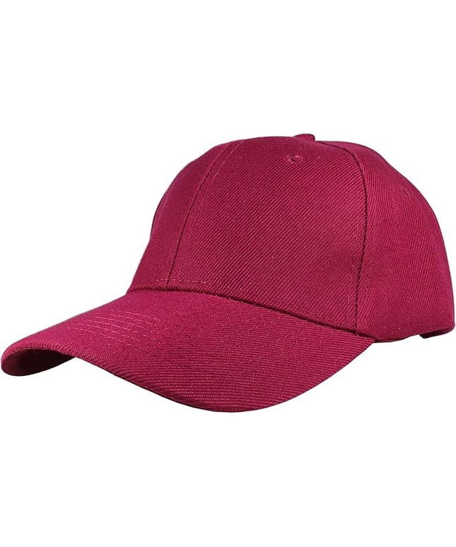 Gelante Adult Plain Baseball Cap Hat Classic Adjustable Size for All Seasons