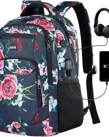Paude Backpack for Women and Teen Girls,College Backpack Travel Laptop Bookbag for City Trip Office