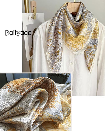 Dailyacc Hair Bandanas Scarf For Women Lightweight Fashion Neck Silk Satin Head Scarves For Sleeping Handbags Scarf