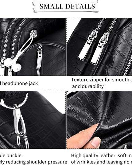 FSD.WG】sling Backpack for Men Chest Bag Crossbody Shoulder Bags Travel Bag Purse for Men with Water Resistant