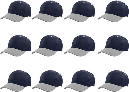 Gelante Plain Blank Baseball Caps Adjustable Back Strap Wholesale LOT 12 PC'S