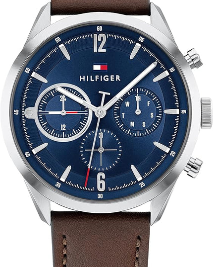 Tommy Hilfiger Men's Multifunction Watch – Stainless Steel, Classic Quartz Timepiece