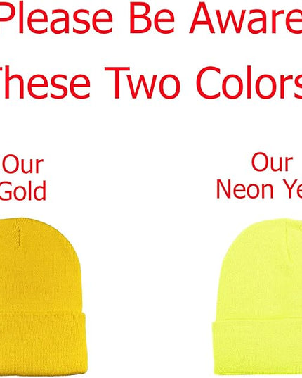 Gelante Unisex Beanie Cap Knitted Warm Solid Color and Multi-Color Multi-Packs