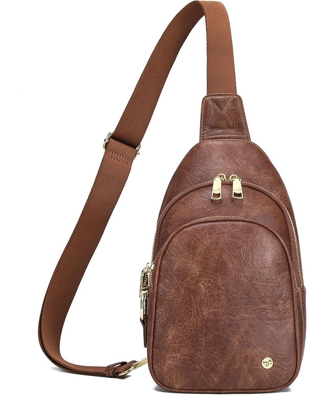 Anti Theft Crossbody Bags for Women Leather Sling Bag Cross Body Travel Purse Chest Bags Fanny Pack Gift Teen Girl