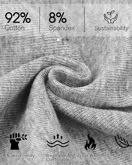 Slouchy Beanie for Women Men Soft Cotton Chemo Hats Double-Layer Warm Beanie Cap for Daily Wear & Transitional Seasons