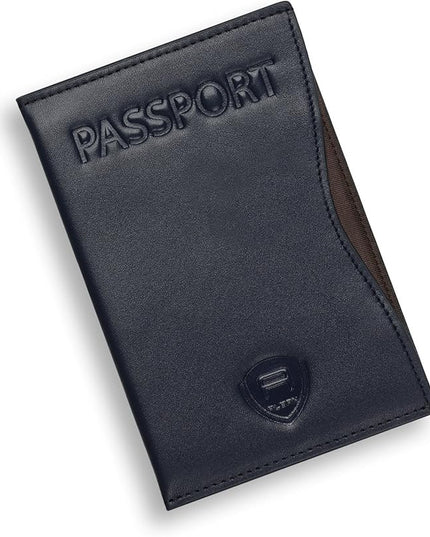 Alban RFID Passport Holder Women Men RFID Blocking Travel Passport Wallet Case Genuine Leather Passport Cover porta pasaporte