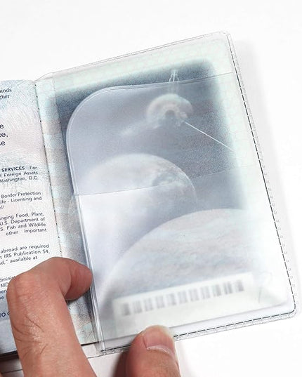 Millennial Essentials unisex-adult Waterproof Clear Passport Cover Plastic Passport Protector Vinyl ID Card Protector Case Holder Travel Pack of 6,