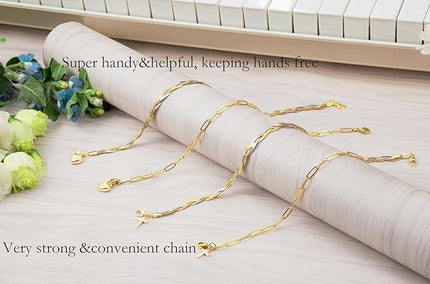 Phone Charms Strap Wrist Chain Bracelet Phone Strap Detachable Anti Theft Anti-Fall Safety Hands-Free(2xPads) Fit Apple&Most Smartphones