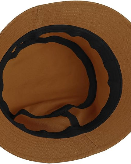 Umeepar Unisex Cotton Packable Bucket Hat Sun Hat Plain Colors for Men Women
