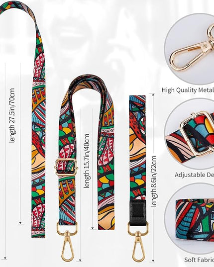 Phone Lanyards, Wrist Lanyards for Keys, Adjustable Shoulder Neck Strap,Universal Crossbody Cell Phone Lanyard for iPhone Case ID Badges,Card Holder, Car Key, and Most Smartphones (Colorful)