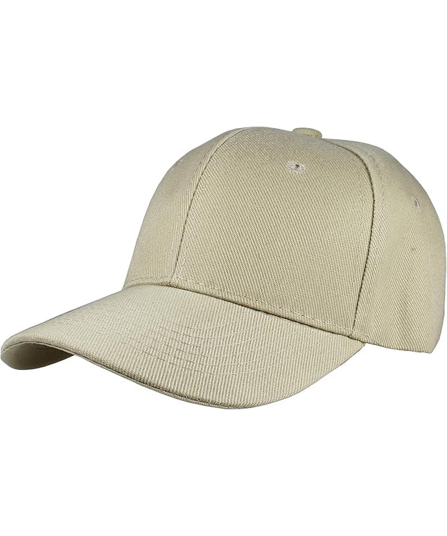 Gelante Adult Plain Baseball Cap Hat Classic Adjustable Size for All Seasons