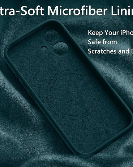 FireNova Magnetic for iPhone 17 Case, Compatible with MagSafe, [Integrated Silicone Camera Control Button] [Camera Protection] Anti-Scratch Microfiber Lining Phone Case, 6.3", Teal