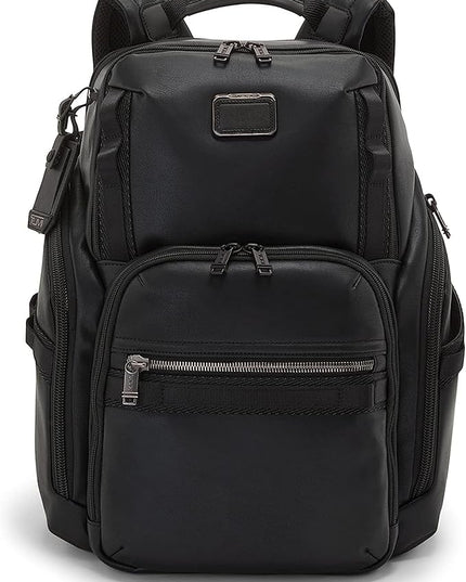 TUMI - Alpha Bravo Search Backpack - Laptop Backpack for Men & Women - Backpack for Work & Travel - 17.0" X 14.0" X 8.3" - Black Leather
