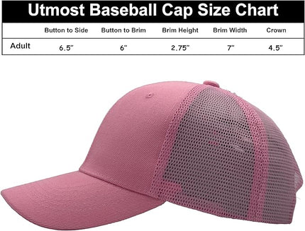 Utmost Structured Baseball Cap with Adjustable Closure - Performance Hat for Outdoor Activities
