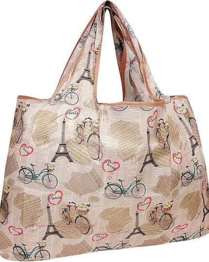 allydrew Large Foldable Tote Nylon Reusable Grocery Bags