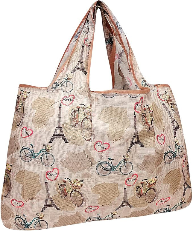 allydrew Large Foldable Tote Nylon Reusable Grocery Bags