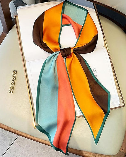 Purse Scarf For Handbags Head Scarves For Women's Hair Bags Scarfs Long Skinny Scarves Fashion Silky