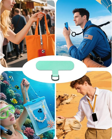 Fannoday Phone Tether Tab, 4 Pcs Universal Phone Lanyard Tab Used with Crossbody Strap, for Cell Phone Cases