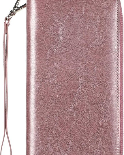 Lavemi Small Compact Women Wallet RFID Blocking Genuine Leather Bifold Purse with ID Windows