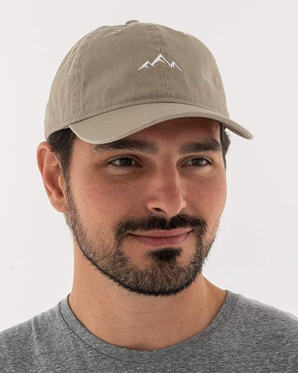 Outdoor Cap -Adult Mountain Dad Hat-Unstructured Soft Cotton