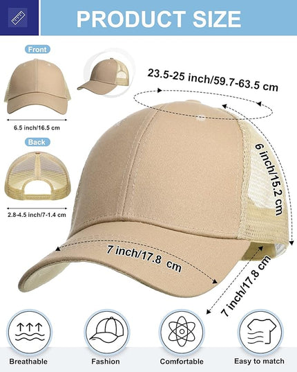 Coume Mesh Trucker Hats Bulk Sublimation Blank DIY Baseball Unisex Caps for Business Embroidery Sport Party Gift