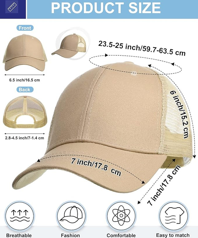 Coume Mesh Trucker Hats Bulk Sublimation Blank DIY Baseball Unisex Caps for Business Embroidery Sport Party Gift