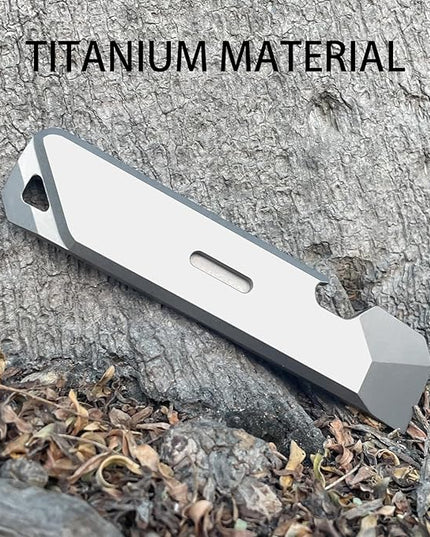 Titanium EDC Pry Bar,Portable Multitool Tool,Pocket Mini Pry Bar for Everyday Carry