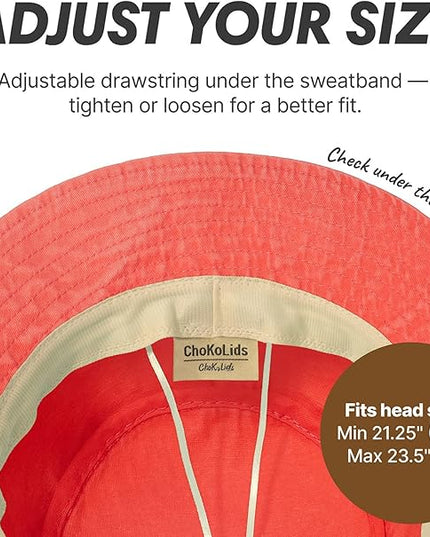 Hot Summer Bucket Hat - Trendy Cotton Sun Hat for Beach, Golf, Fishing - Fun Outdoor Vacation Boonie for Men and Women