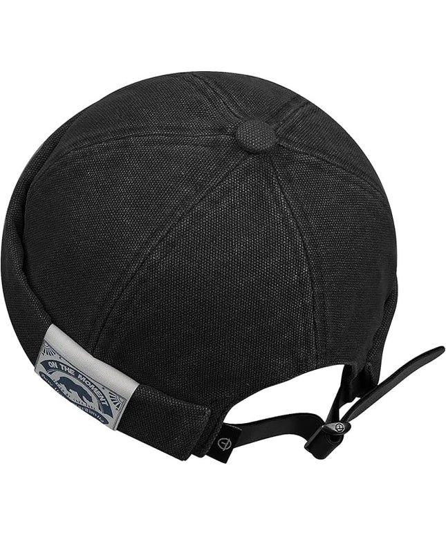Croogo Denim Docker Hat Fashion Brimless Beanie Hat Retro Worker Skull Cap Rolled Cuff Sailor Cap Hip Hop Dancing Watch Cap