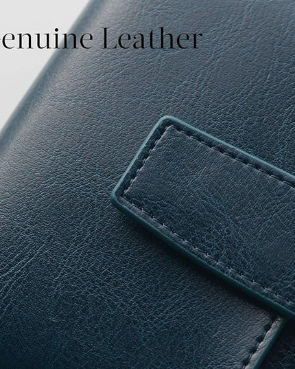 Bveyzi Women's Small Leather RFID Blocking Bifold Zipper Pocket Wallet Ladies Credit Card Slots Purse with id Window