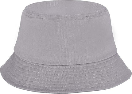 Umeepar Unisex Cotton Packable Bucket Hat Sun Hat Plain Colors for Men Women
