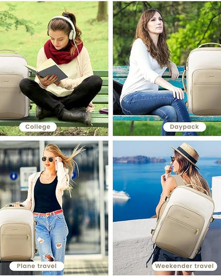 LOVEVOOK 50L Travel Backpack for Women & Men, Airline Approved Carry On Luggage with 3 Packing Cubes, TSA Overnight Bags, Waterproof Personal Item Bag, Weekender Essentials Backpacks fits 17" Laptop