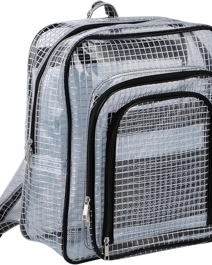 Large Clear Backpack, 15.7 Inches, ESD Anti-Static, Heavy Duty Transparent Cleanroom Tool Bag (White, 28L)