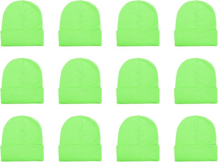 Gelante Unisex Beanie Cap Knitted Warm Solid Color and Multi-Color Multi-Packs