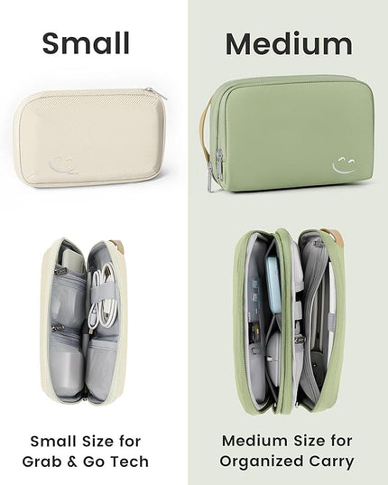 Travelkin Travel Cord Organizer, Electronic Organizer Travel Case, Cable Organizer Bag For Cords,Chargers Phone, Sd Card,Usbs