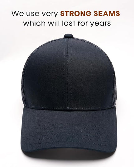 FURTALK Mens Trucker Hat Structured Mesh Baseball Cap Adjustable Classic Mens Hat