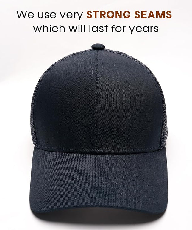 FURTALK Mens Trucker Hat Structured Mesh Baseball Cap Adjustable Classic Mens Hat