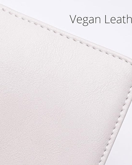 Alldaily Small RFID Wallet for Women Slim Compact Bifold Pocket Ladies Travel Mini Purse (White)