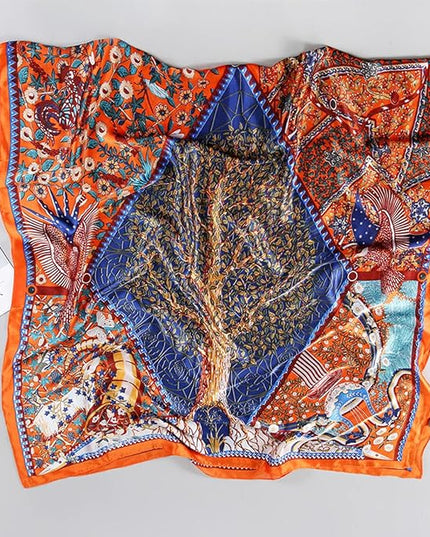 Fashion Scarves Scarf 100% Silk Feeling Scarf Silk Like Scarves Long Lightweight Sunscreen Shawls for Women