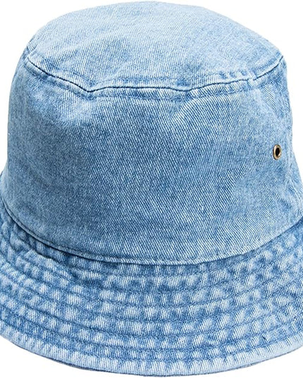 Gelante Solid Color 100% Cotton Bucket Hat for Women and Men Packable Travel Summer Beach Hat
