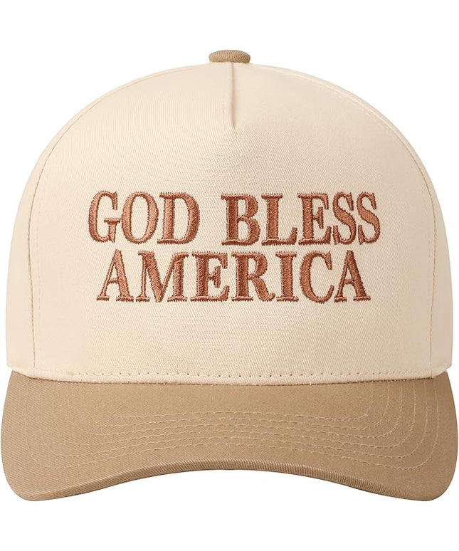 MIRMARU Two-Tone Vintage Canvas Trucker Hats for Men & Women, Adjustable Size Baseball Caps with Trendy Embroidered Design