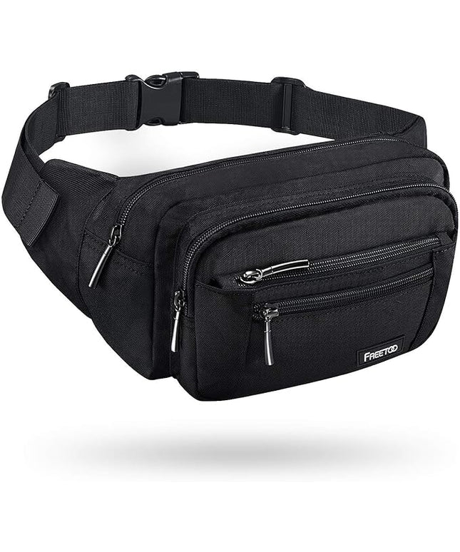 FREETOO Waist Pack Bag Fanny Pack for Men&Women Hip Bum Bag with Adjustable Strap for Outdoors Workout Traveling Casual Running Hiking Cycling