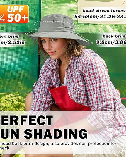 Sukeen Bucket Hat, Waterproof, Skin-Friendly, Shields Neck, Quick-Dry, Breathable, Hat for Fishing, Travel hat
