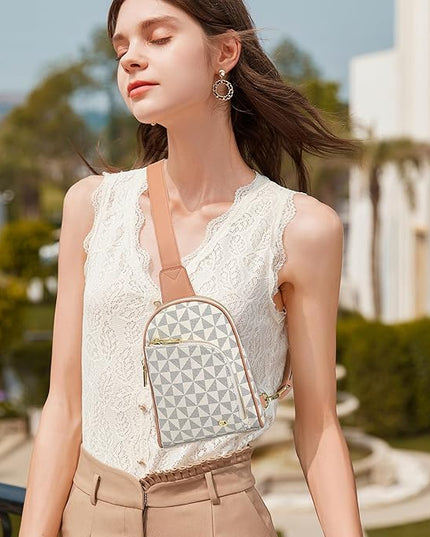 INICAT RFID Blocking Sling Bag Anti Theft Crossbody Bags Women Valentine's Day Gifts Travel Purses Vegan Leather