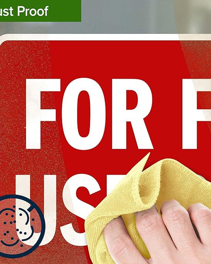 For Fire Use Only Sign, 10x7 Inches, 4 Mil Vinyl Decal Stickers Weather Resistant, Made in USA by My Sign Center