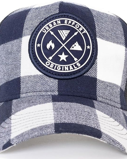 Urban Effort Mesh Back Cap - for Men and Women Baseball Hat 5-Panel Trucker Hat - Great Snapback Closure for Hunting & Hiking