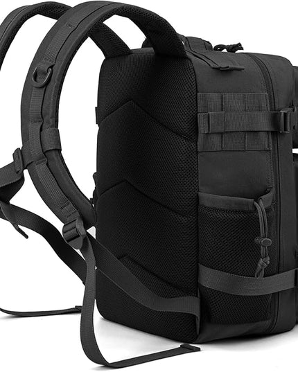 QT&QY 25L/45L Military Tactical Backpack For Men Molle Daypack 3 Day Bug Out Bag Hiking Rucksack With Bottle Holder