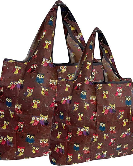 allydrew Large Foldable Tote Nylon Reusable Grocery Bags